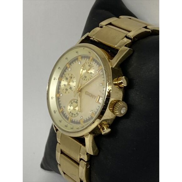 DKNY NY4332 Women\'s Gold Stainless Steel Analog Dial Quartz Wrist Watch JK719 main image 11